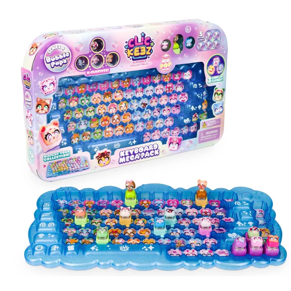 Clickeez Keyboard Mega Pack Series 3 Bubble Pops – NIB – In Hand Fast Shipping - Picture 2 of 2